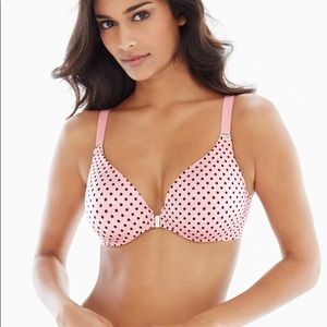 NWT Soma 34B Pink Dot Vanishing Back Bra